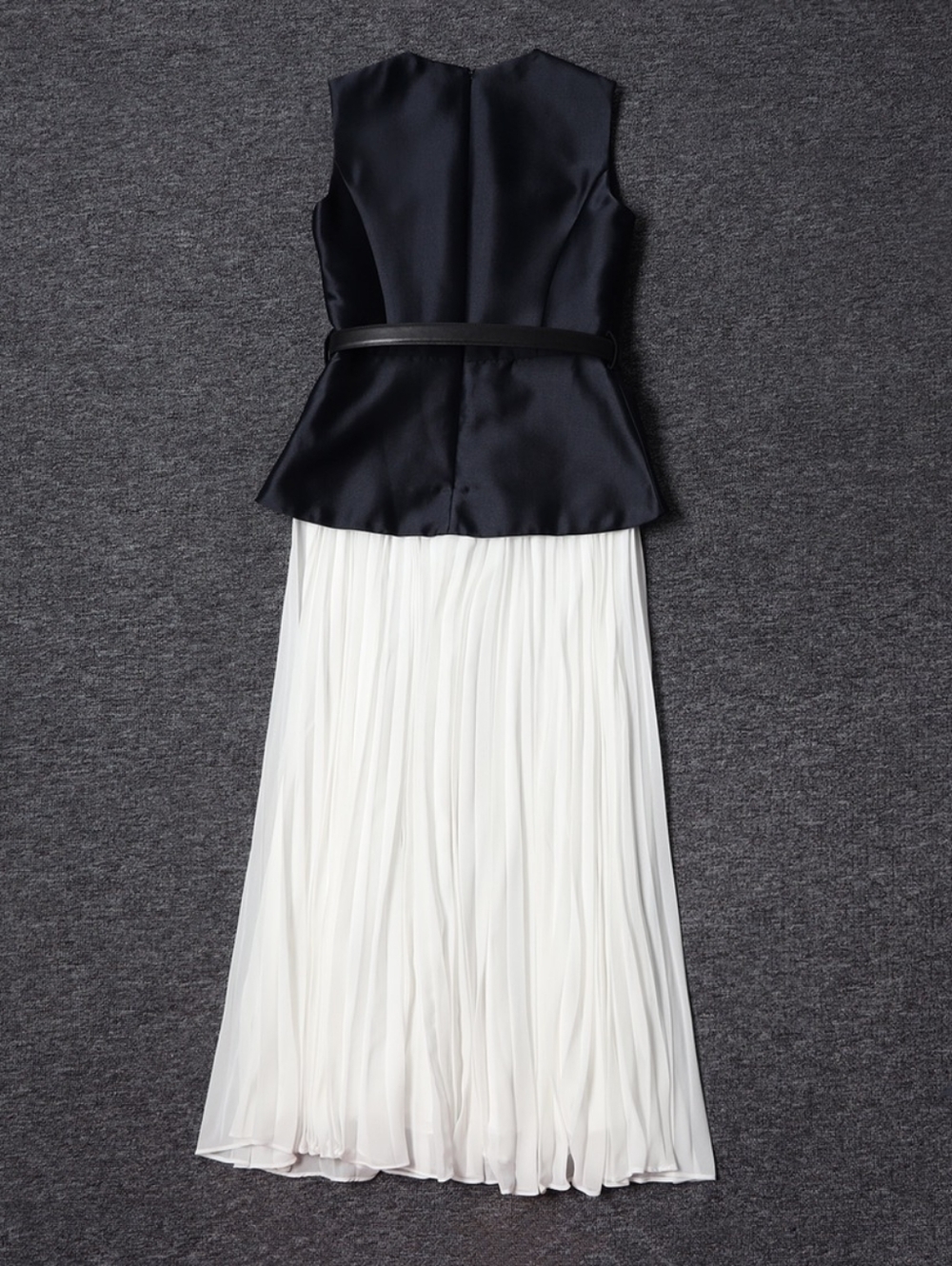 SELF-PORTRAIT belted plisse taffeta midi dress - Picture 5 of 10